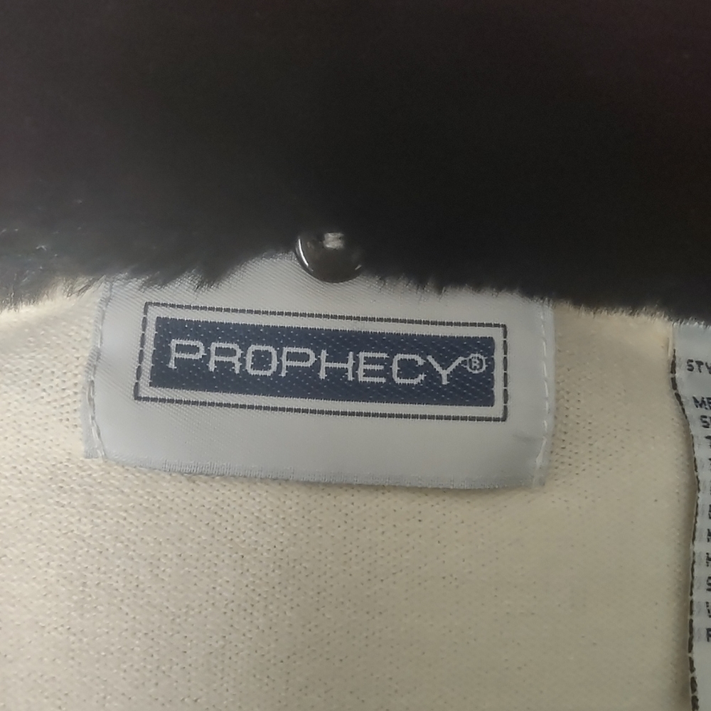 Faux  Fur Collar Sweater Detachable Quit LUXURY - Picture 3 of 8